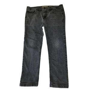 RSQ Tokyo Men's 36/30  Super Skinny Black Distressed Jeans